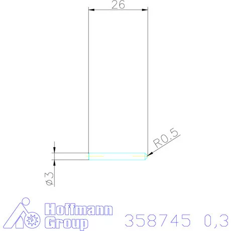 Holex Tartalék tű 0,3 mm