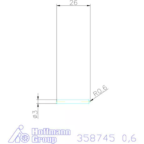 Holex Tartalék tű 0,6 mm