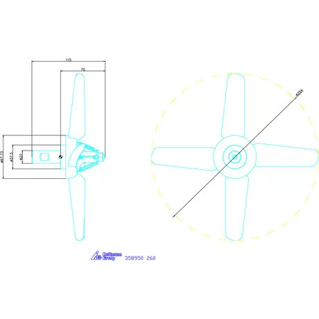 Garant Tisztító propeller 260 mm