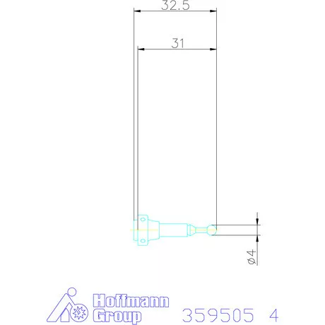Garant Tapintóbetét 3D éltapintóhoz 4 mm
