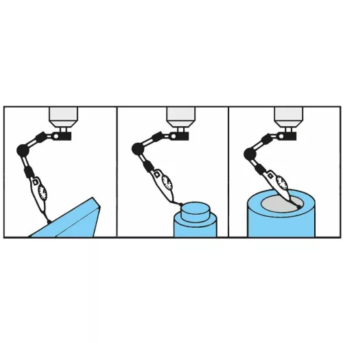 Csuklós mérőóra állvány  120 mm