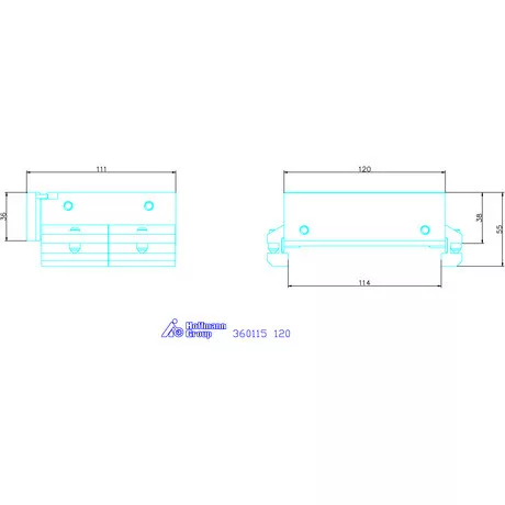 Párhuzam szorítópofa  120 mm