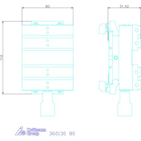 Garant Központosító satu 80 mm