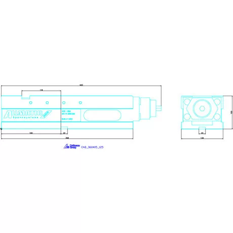 Allmatic NC nagy szorítóerejű gépsatu NC8 125M