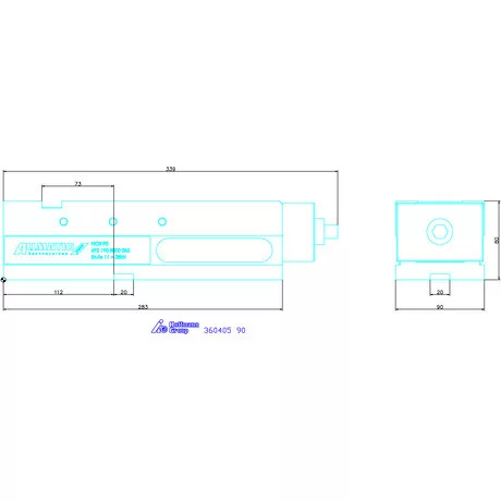 Allmatic NC nagy szorítóerejű gépsatu NC8 90