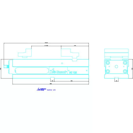 NC nagy szorítóerejű gépsatu LC változat  125
