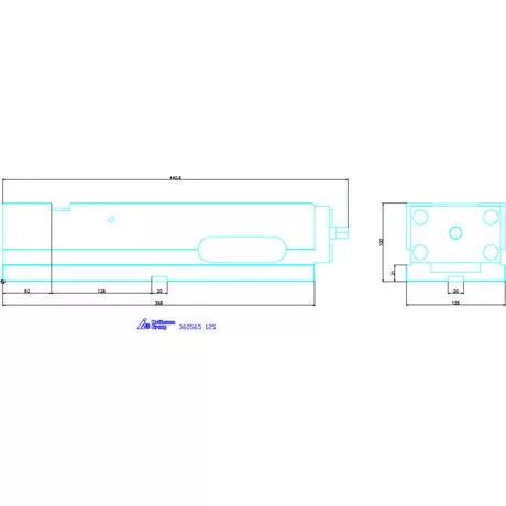 Holex NC nagy szorítóerejű gépsatu 125