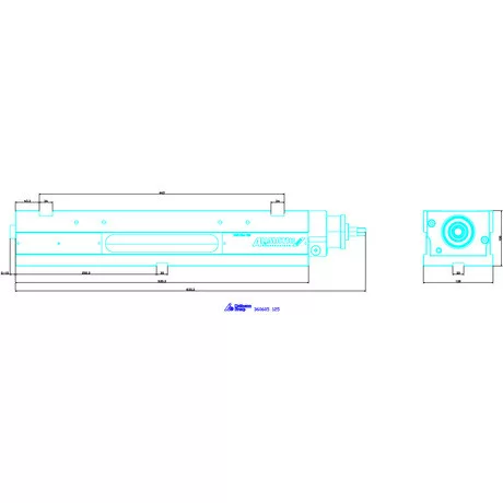 NC nagy szorítóerejű gépsatu Duo Plus 125