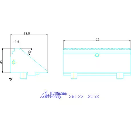 Garant Rátétpofa, szorító, egy darabos 125GS