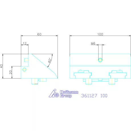 Garant Felső pofa önbeálló 100