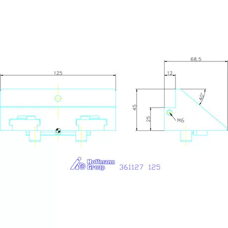 Garant Felső pofa önbeálló 125