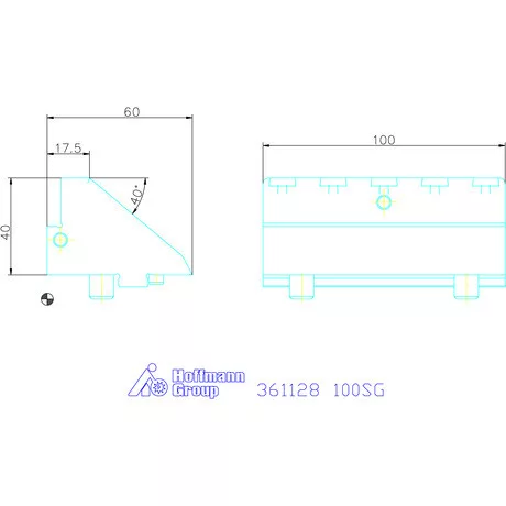 Garant Szorító rátétpofa fix 100SG