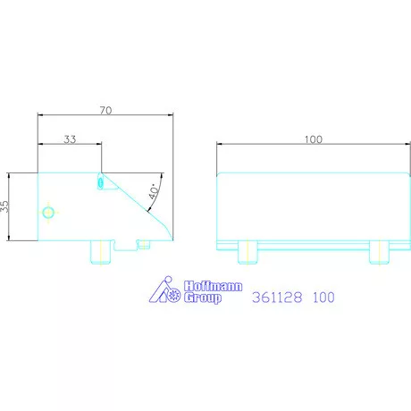 Garant Szorító rátétpofa fix 100