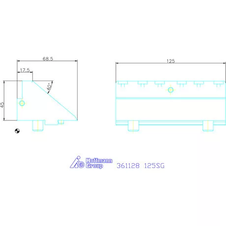Garant Szorító rátétpofa fix 125SG