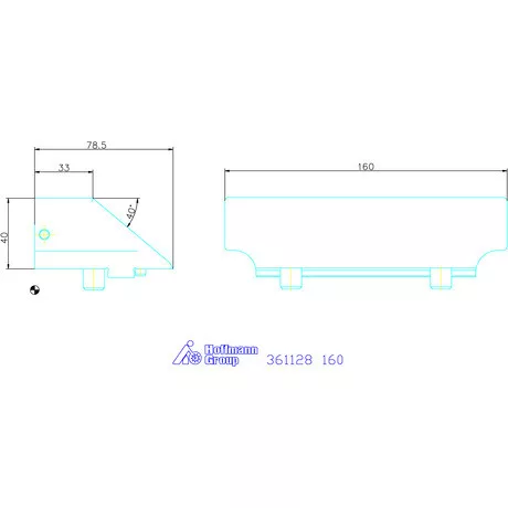 Garant Szorító rátétpofa fix 160