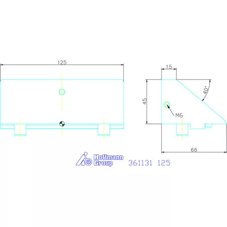 Garant Rátétpofa felfekvő lapokhoz 125