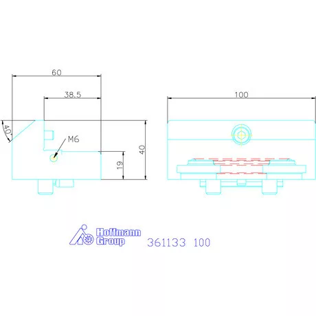 Garant Rátétpofa elforgatott befogó modulokhoz Önbeálló 100