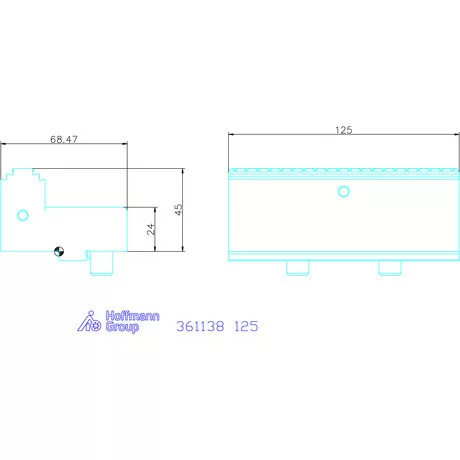 Univerzális rátétpofa XPENT-hez  125 mm
