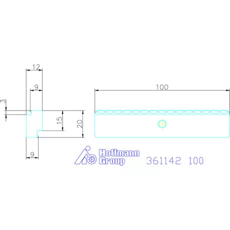 Garant Előtétpofa, szorító 3/5 100