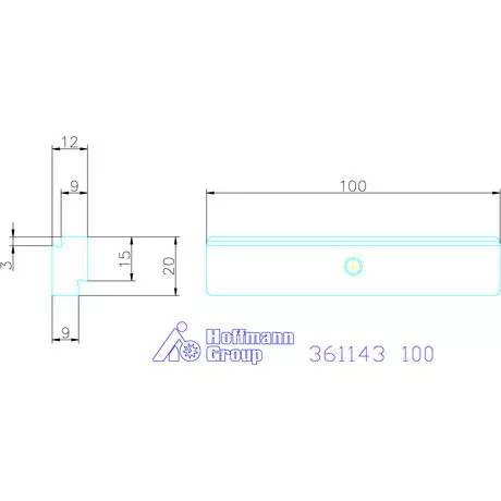Garant Előtétpofa, sima 3/5 100