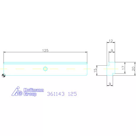 Garant Előtétpofa, sima 3/5 125