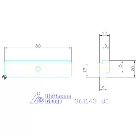 Garant Előtétpofa, sima 3/5 80