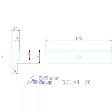 Garant Előtétpofa, sima 3/5 bevonattal 100