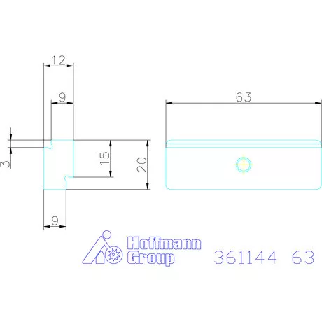 Garant Előtétpofa, sima 3/5 bevonattal 63