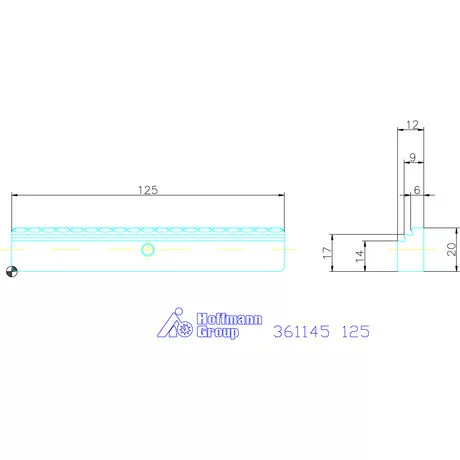 Garant Kombi előtétpofa, szorító / sima 3/3 125