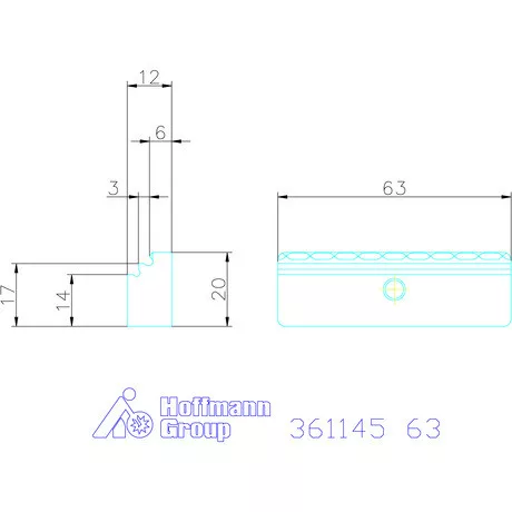Garant Kombi előtétpofa, szorító / sima 3/3 63