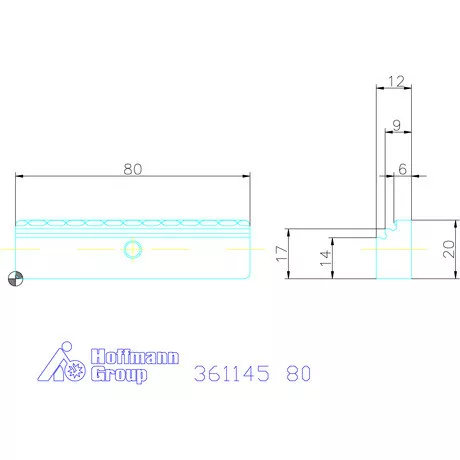 Garant Kombi előtétpofa, szorító / sima 3/3 80