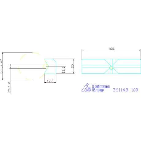 Garant Előtétpofa, prizmás 100