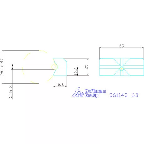 Garant Előtétpofa, prizmás 63