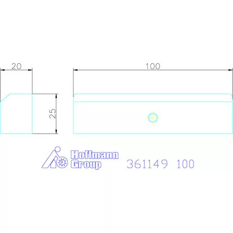 Garant Előtétpofa, sima, prizmás pofához 100