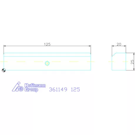 Garant Előtétpofa, sima, prizmás pofához 125