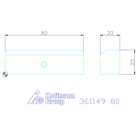 Garant Előtétpofa, sima, prizmás pofához 80