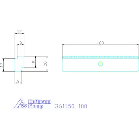 Garant Előtétpofa, szorító 3/5 Lágy anyagokhoz 100