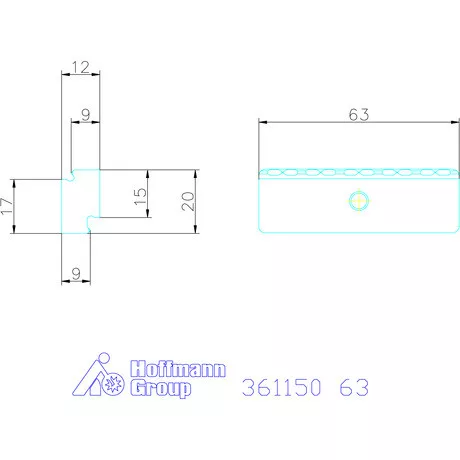 Garant Előtétpofa, szorító 3/5 Lágy anyagokhoz 63