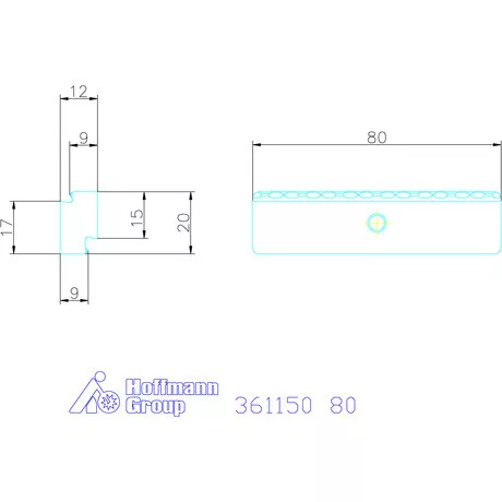 Garant Előtétpofa, szorító 3/5 Lágy anyagokhoz 80