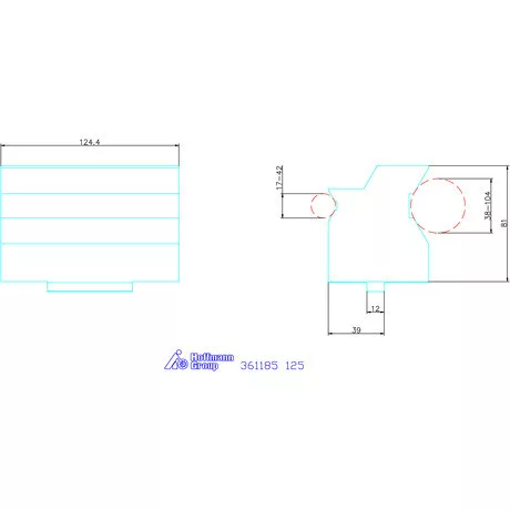 Prizmás pofa Centro Gripp  125
