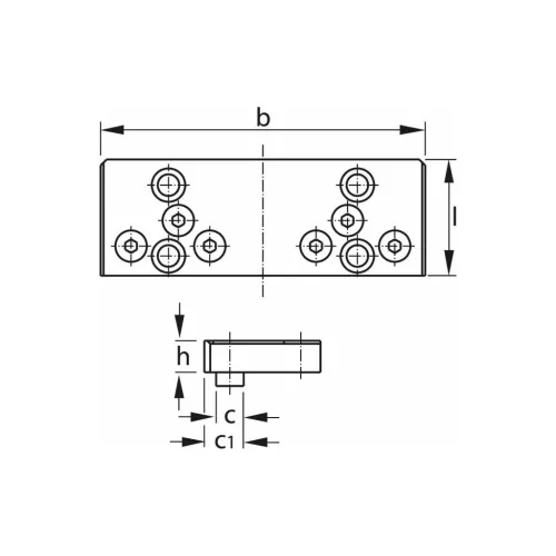 Tartópofa szorítókörmökhöz, T-Rex-hez fix 125