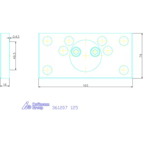 Tartópofa szorítókörmökhöz, T-Rex-hez / Centro Gripp-hez önbeálló 125