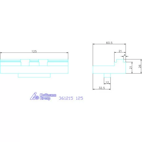 Lépcsős pofa bevonattal, T-Rex-hez / Centro Gripp-hez mobil 125