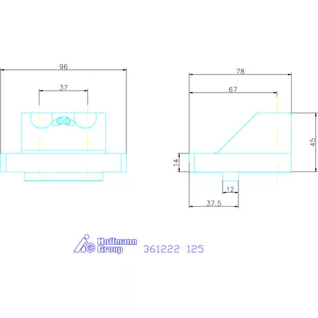 Pofa 64 mm, T-Rex-hez / Centro Gripp-hez mobil 125