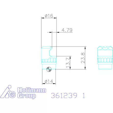 Fogóbetét 2 karommal, magasság 8,2 − 9,7 mm  1