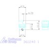 Fogóbetét 2 karommal, magasság 5,2 − 6,7 mm  1