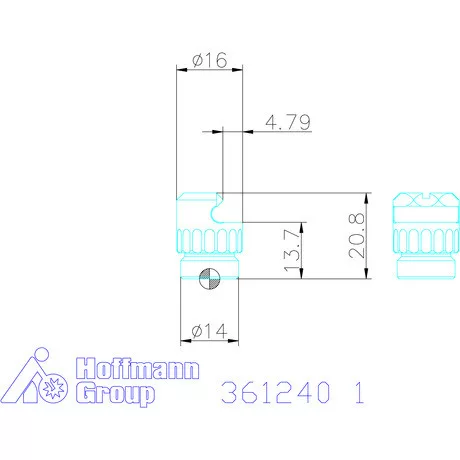 Fogóbetét 2 karommal, magasság 5,2 − 6,7 mm  1
