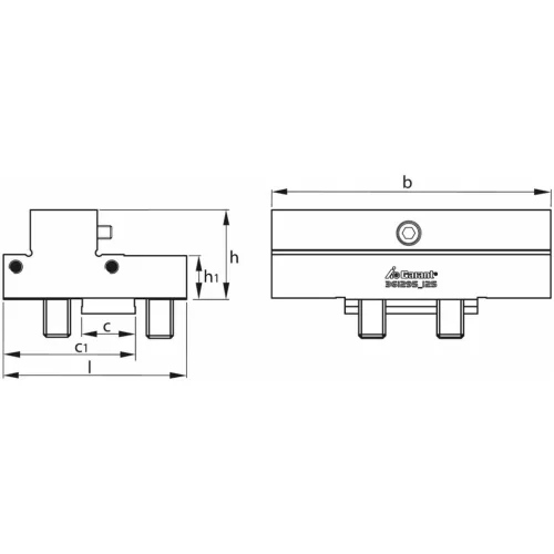 Lépcsős pofa, mobil  125 mm
