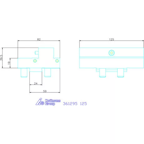 Lépcsős pofa, mobil  125 mm