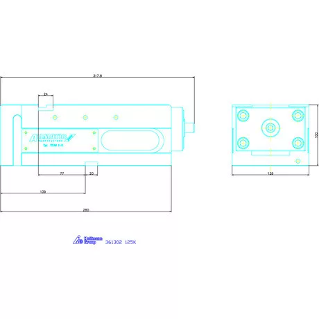 Allmatic NC nagy szorítóerejű gépsatu TITAN 2 125K